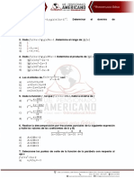 Cuestionario Matemáticas