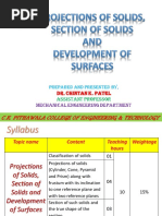 6.projections of Solids, Section of Solids