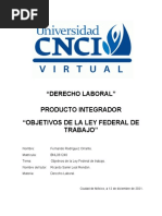 Producto Integrador Derecho Laboral