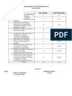 THIRD PERIODIC TEST IN MATHEMATICS IV Final