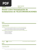 Sesión Normalización Instalaciones Telecom v0 Rev