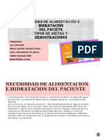 Necesidad de Alimentación e Hidratación