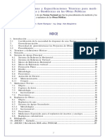 Redaccion de Procedimientos para Mediciones en La Obra Publica