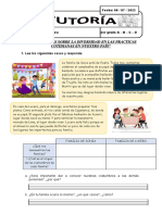 Tutoría Analizo Casos Sobre La Diversidad en Las Practicas Cotidianas en Nuestro País - Viernes 08