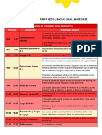 2022 Cronograma Torneo Regional Challenge