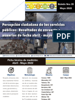 Boletin Observatorio Venezolano de Servicios Públicos Mayo 2022