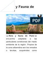 Flora y Fauna de Puno