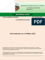 Reference Note: International Year of Millets-2023