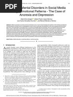 Detecting Mental Disorders in Social Media Through Emotional Patterns - The Case of Anorexia and Depression