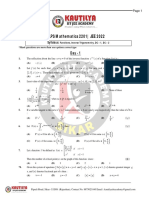 Functions, Inverse Trigonometry (ALPS-1) Paper