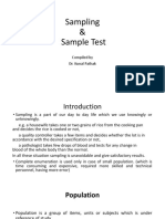 Sampling and Test