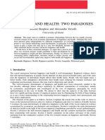 4 - Borghesi&Vercelli (2010) - Happiness and Health Two Paradoxes