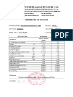 Coa Polivinilpirrolidona K-90 (PVP K-90) Lote 20221019