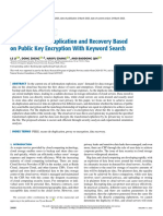 IEEE2023 Data Secure De-Duplication and Recovery Based On Public Key Encryption With Keyword Search