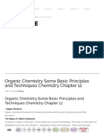 Organic Chemistry Some Basic Principles and Techniques Chemistry Chapter 12 - Learn CBSE