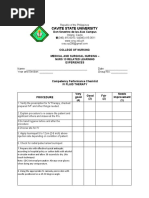 Iv Procedure Checklist