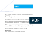 Planilla de Excel para El Manejo Del Tiempo