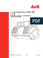 Alternador AVK - DSG 86 L1-8 Instalacion Servico y Mantenimiento