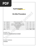 W-SER-0500-AG Flange Bolt Tensioning Procedure