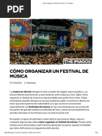 Cómo Organizar Un Festival de Música - The Imagos