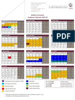 AKIS BC Academic Calendar 2022-23