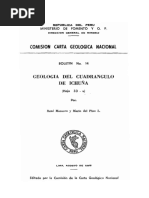 Geologia Del Cuadrangulo de Ichuña: Comi510N Carta Geologica Nacional