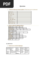 Ejercicios Sobre Acentuación