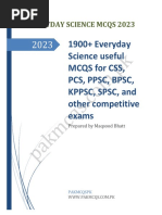 Everyday Science MCQS 2023 For Css Pcs PPSC KPPSC BPSC SPSC