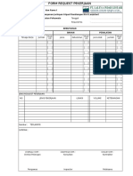 Form Request Pekerjaan Proyek