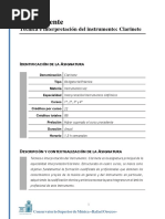 Tecnica e Interpretacion Clarinete