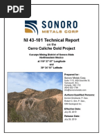 Cerro Caliche Report jULY 2619