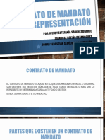 Contrato de Mandato y Representación