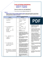 Ficha de Actividad Individual - Inicios de La Republica