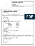 12 CS Worksheet - Function