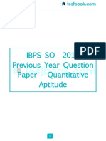 Ibps Soprevious Year Question Paper