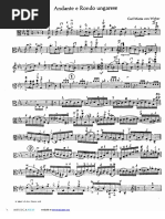 Andante and Hungarian Rondo, For Viola and Orchestra - Viola Part, J.79 Op.35