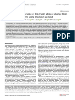 Predicting Global Patterns of Long-Term Climate Change From Short-Term Simulations Using Machine Learning