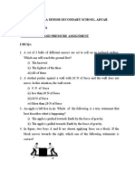 Force and Pressure Assignment