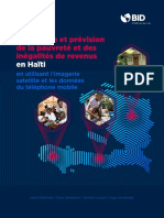 Estimation Et Prevision de La Pauvrete Et Des Inegalites de Revenus en Haiti en Utilisant Limagerie Satellite Et Les Donnees Du Telephone Mobile