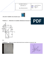 Examen PARCIAL ESTATICA A2a Resuelto