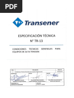 ET-TR-13-1 - Condiciones Tecnicas Generales para Equipos de Alta Tensión