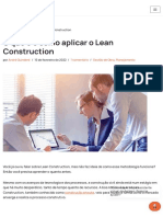 O Que É e Como Aplicar o Lean Construction