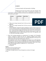 CP 226 Cpu Scheduling Assignment