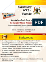 9 Computer Word Processing II