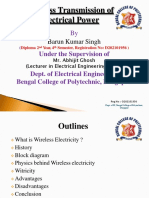 Wireless Transmission of Electrical Power