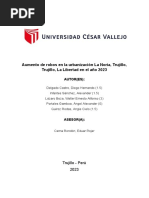 Aumento de Robos en La Urbanización La Noria, Trujillo, Trujillo, La Libertad en El Año 2023