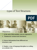 Types of Text Structures