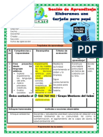 1° Sesión Art Elaboramos Una Tarjeta para Papá Unidad 4 Semana 3