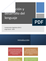 Adquisición y Desarrollo Del Lenguaje