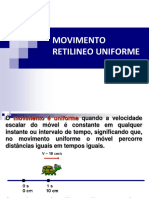 MOVIMENTO UNIFORME (Teoria)